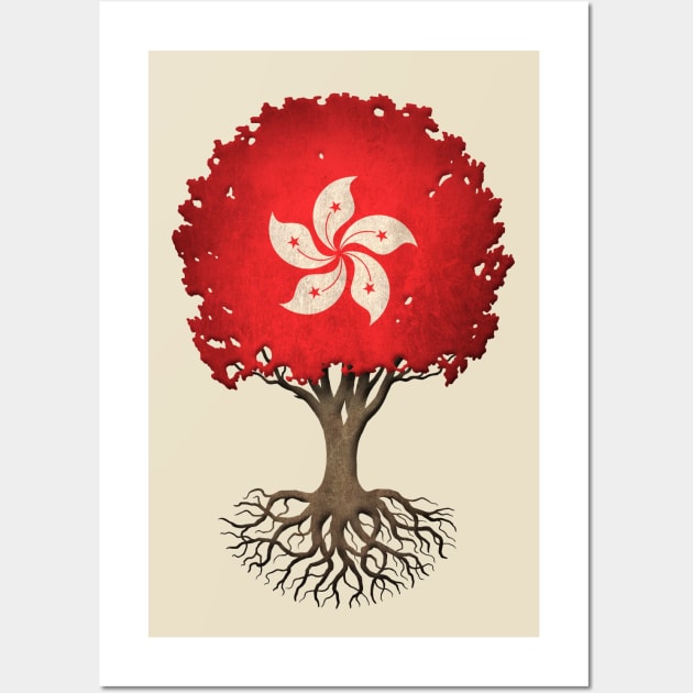 Tree of Life with Hong Kong Flag Wall Art by jeffbartels